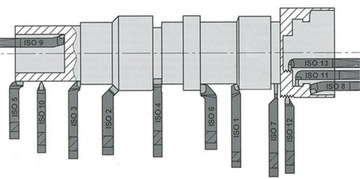 Расточная оправка с токарным ножом NNWc ISO11R 3232 H20 32x32