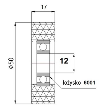 fi 50 DO OKLEINIARKI ROLKI DOCISKOWE fi 12 szer.15