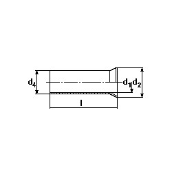 HL07000 tulejki fi 0.5mm dł 6mm 100szt Hilpress