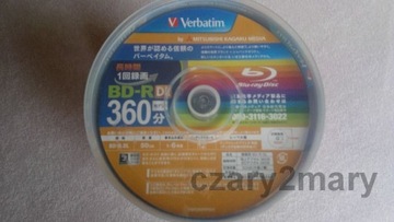 Verbatim BD-R DL 50 ГБ x6 для печати, Япония, 1 шт., конверт для компакт-диска