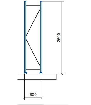 Полка для комплектации Mecalux 250x182x60 5 полок M7