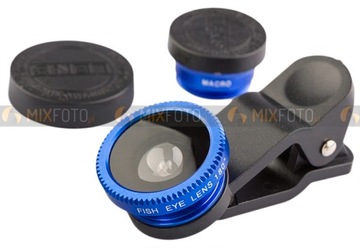 Объектив 3в1 MAKRO FISH EYE для смартфона