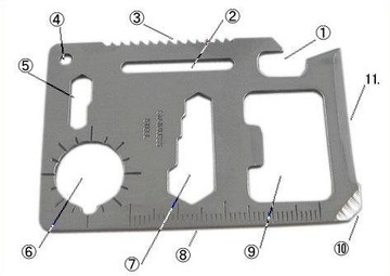 КАРТА ВЫЖИВАНИЯ ESSENTIAL МНОГОИНСТРУМЕНТАЛЬНЫЙ НОЖ