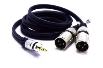 КАБЕЛЬ 2X XLR JACK 3,5 AUX 5 м MK32 VITALCO