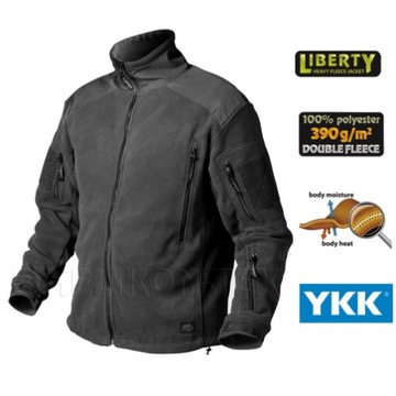 Helikon Liberty Heavy Fleece Polar — черный, размер M