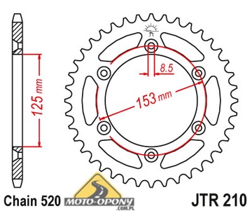 Комплект привода Honda CR 250 96-02 Супер цепь