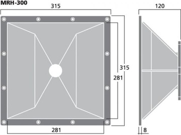 MONACOR MRH-300 - Средне-высокочастотный рупор