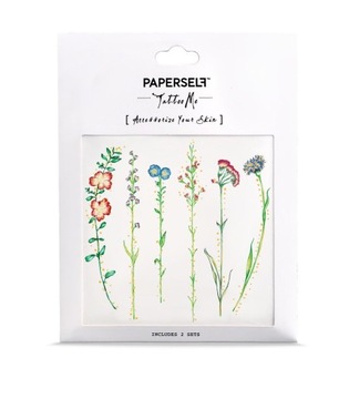 Тату цветок на бумаге в стиле Vintage Flower