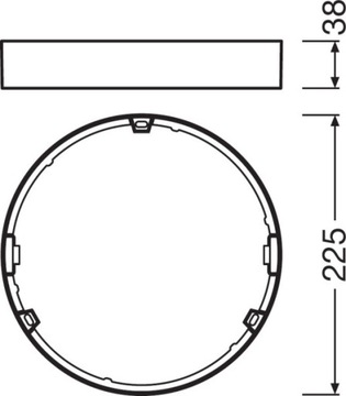 Рамка для светодиодной панели DOWNLIGHT Slim DN210 LEDVANCE