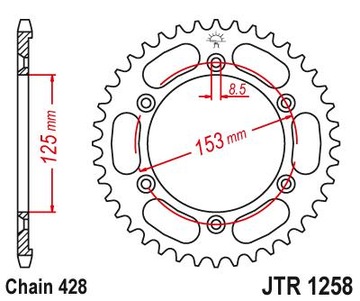 Комплект привода Honda XR 125 L Звездочки + цепь Super Power!!!