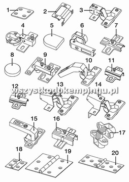 ZAMEK DO DRZWICZEK KLAPY SCHOWKA CZARNY HSC HOBBY