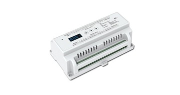 КОНТРОЛЛЕР DMX LED RGBW 24x3A, 12–24 В постоянного тока, DIN-РЕЙКА
