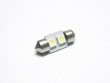 ЛАМПОЧКА 2 LED 5050 SMD ТРУБКА 31мм C5W ФЕСТОН 24В