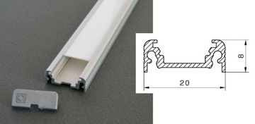 Oświetlenie LED podszafkowe Lampa 50cm Ściemniacz
