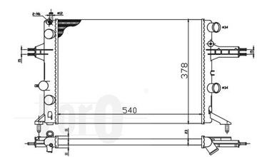 ВОДЯНОЙ ОХЛАДИТЕЛЬ OPEL ASTRA G 1300186 1300211