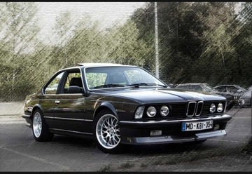 Передние поворотники белые BMW E24