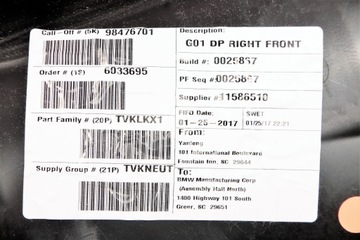 фото thumb №5, Bmw x3 g01 обшивка обивка дверь правый перед