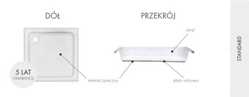 Душевой поддон Schedpol ZEFIR 80x80x26 R55 см 3,215