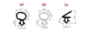 Уплотнитель оконный S-1182