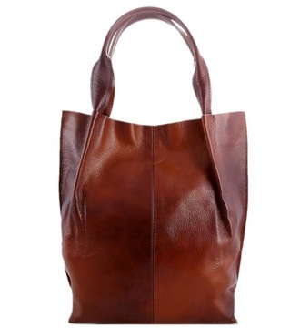 Кожаная сумка SHOPPER NATURAL LEATHER сумка