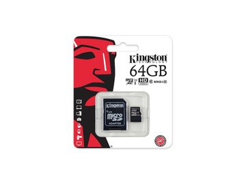 КАРТА ПАМЯТИ KINGSTON 64 ГБ MICRO SD класс 10 UHS