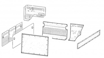 фото thumb №5, Оббивка передні світлий захист колонки комплект vw автобус t2 b