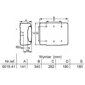 Распределительное устройство LEGRAND N/T 1x12 герметичное 601941