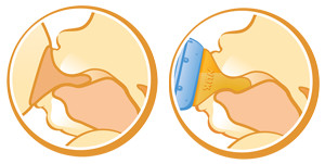 Соска NUK FC+ латексная для БУТЫЛОЧКИ 6м+ L - 2 шт.