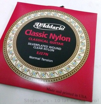 Струны D'Addario Classical – прямо из США.