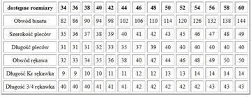 BEBEJ Bolerko koronkowe 42 SARA -3Kolory rekaw 3/4