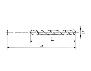 WIERTŁO DO METALU FI 6.1 MM BIAŁE HSS NWKA 10 SZT