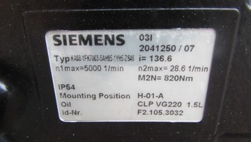 SIEMENS 1FK7063-5AH85-1YV2-Z KA68 servo