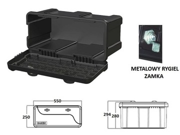 ЯЩИК ДЛЯ ИНСТРУМЕНТОВ ЯЩИК ДЛЯ ХРАНЕНИЯ DAKEN 550 23L ЭВАКУАТОР АВТОБУС ЯЩИК TIR ЯЩИК ДЛЯ ХРАНЕНИЯ