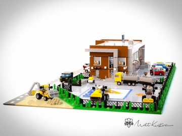 Ваша модель стадиона MOC, сделанная из мини-кирпичиков LEGO.