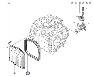 ПРОКЛАДКА ЭЛЕКТРОМАГНИТНОГО КЛАПАНА ТРАНСМИССИИ RENAULT AUTOMAT DP0