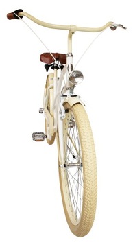 Rower miejski damski 28 cruiser biały holenderski damka biegi retro koszyk