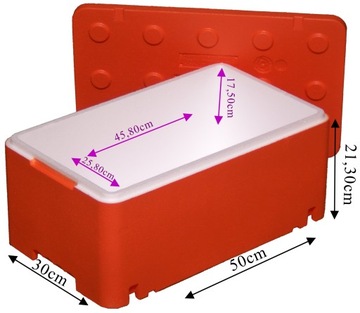 Czarne pudło termoizolacyjne 50x30x20cm 20l FB213