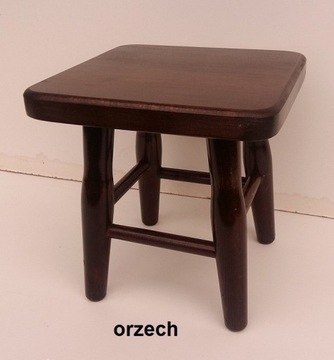 TABORET TABORECIK DREWNIANY BUKOWY RYCZKA -SOLIDNY