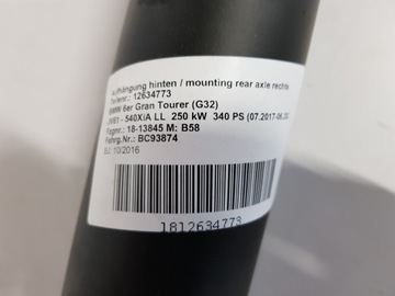 фото thumb №6, Bmw g32 x-drive wał приводной 8685959