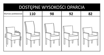 Людвик стеганое наклонно-диагональное кресло, высота 98 см