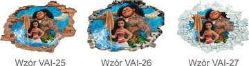 3D наклейки MOANA VAIANA на стену 160x110см на выбор