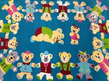 Dywan FUNKY TOP 133x180 ROB szmaragd miś w misie