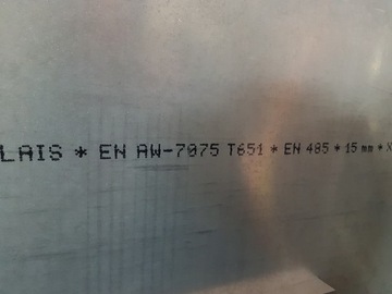 Алюминиевый, алюминиевый лист 100 мм PA9 7075 T651