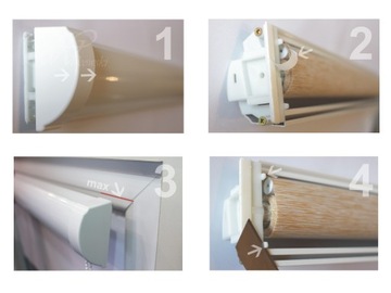 Внутренние светонепроницаемые ролеты в кассете 54x130 G