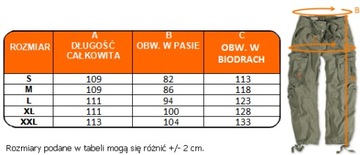 BOJÓWKI AIRBORNE ASG SPODNIE M65 SURPLUS 6XL