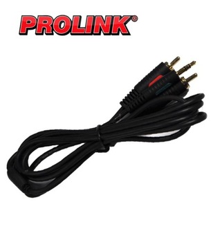 КАБЕЛЬ 2 RCA-JACK 3,5 мм AUDIO PROLINK CLASSIC 1,8 м