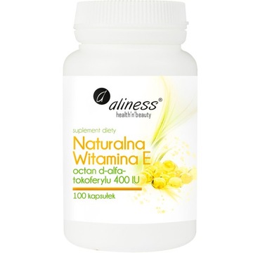 Aliness VITAMIN E NATURAL 400 МЕ молодежь 100 капсул