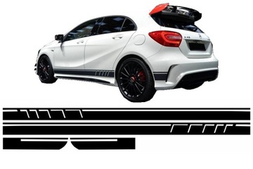 Наклейки Ремни безопасности Mercedes A W176 CLA W117 Black AMG