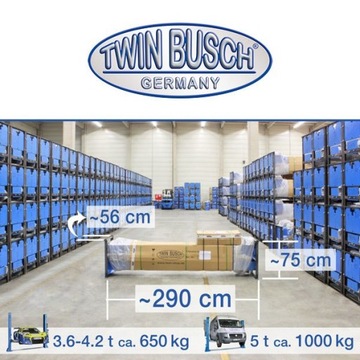 ДВУХКОЛОННЫЙ ПОДЪЕМНИК TWIN BUSCH TW 250 B4.5 АВТОБУС