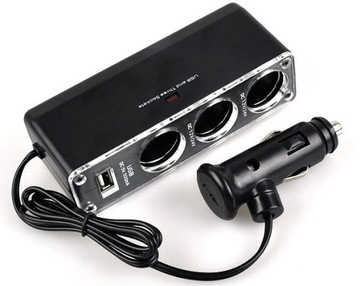 фото thumb №1, Розподільник тройник прикурювача + usb 3wejścia- extra gadżet